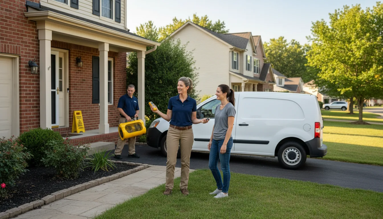 Residential water damage restoration in Hay Springs, NE